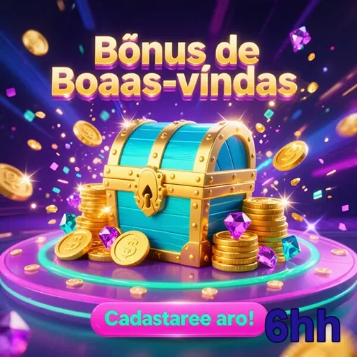 Imagem de boas-vindas ao 6hh, destacando bônus e promoções exclusivas.