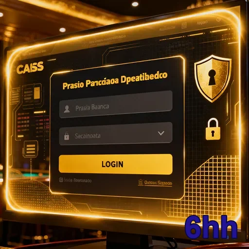 Tela de login do site 6hh, apresentando campos para usuário e senha.